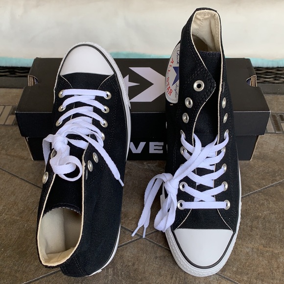 CONVERSE CTAS HI BLACK/WHITE/BLACK MENS - Picture 7 of 13